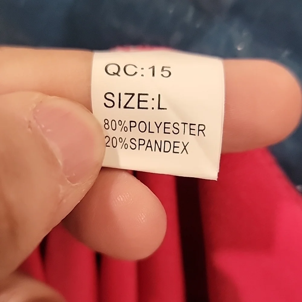 Barbiecore PINK V-NECK WITH RUSHED SIDE Sz.Large. C38 - Picture 4 of 4